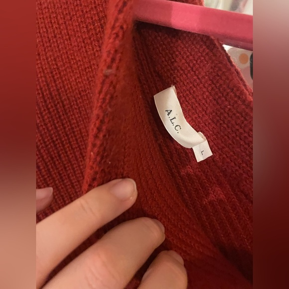 A.L.C Wool Cashmere Asymmetrical Sweater - Picture 5 of 8